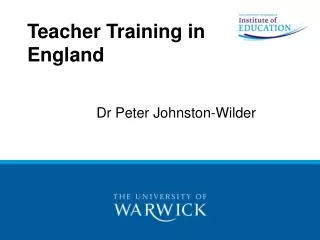 Teacher Training in England