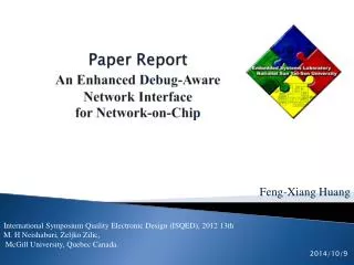 Paper Report An Enhanced Debug-Aware Network Interface for Network-on-Chip