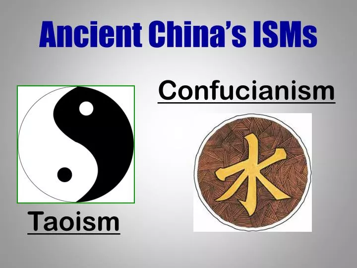 ancient china s isms