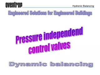 Engineered Solutions for Engineered Buildings