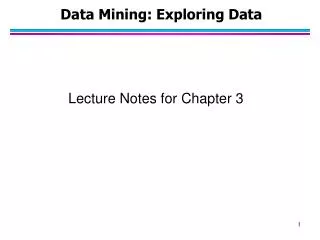 data mining exploring data