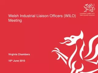 Welsh Industrial Liaison Officers (WILO) Meeting