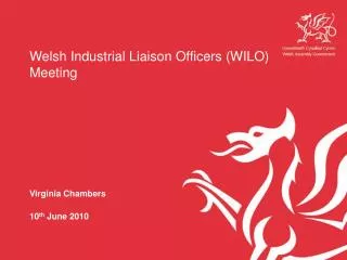 welsh industrial liaison officers wilo meeting