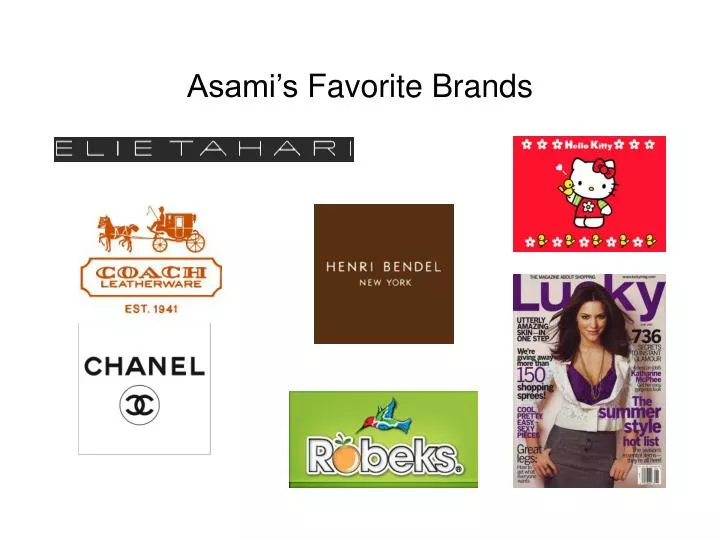 asami s favorite brands