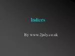 Indices - slide 1