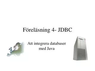 f rel sning 4 jdbc