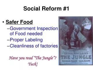 Social Reform #1