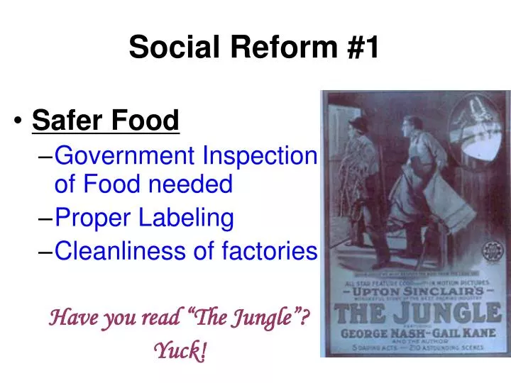 social reform 1