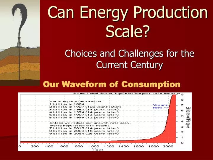 can energy production scale