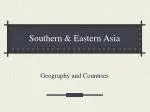 Southern &amp; Eastern Asia - slide 1