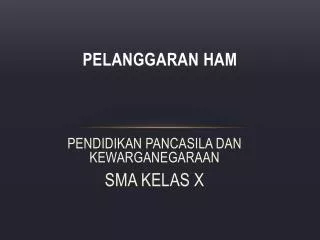 pelanggaran ham