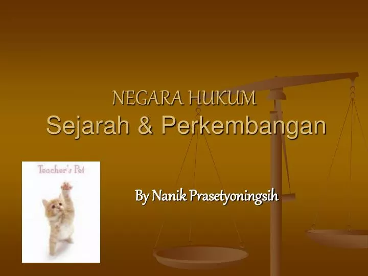 negara hukum sejarah perkembangan