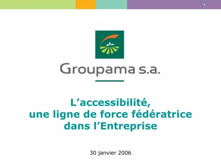 l accessibilit une ligne de force f d ratrice dans l entreprise