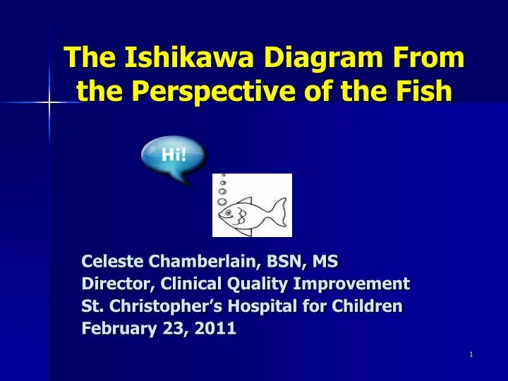 the ishikawa diagram from the perspective of the fish