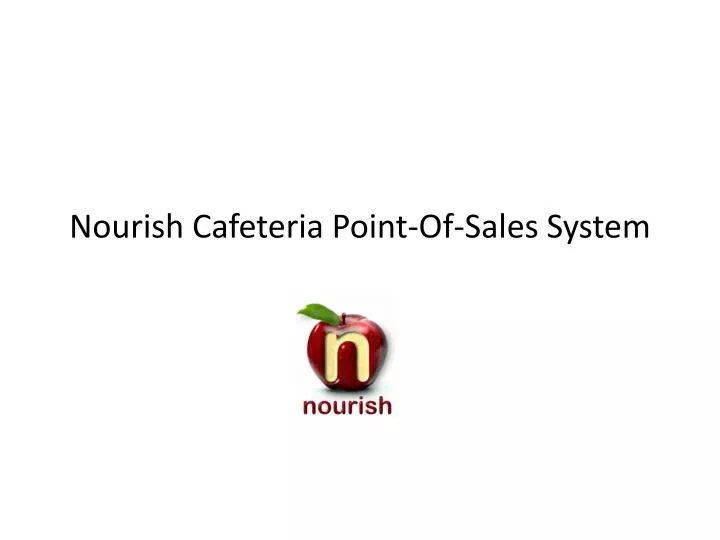 nourish cafeteria point of sales system
