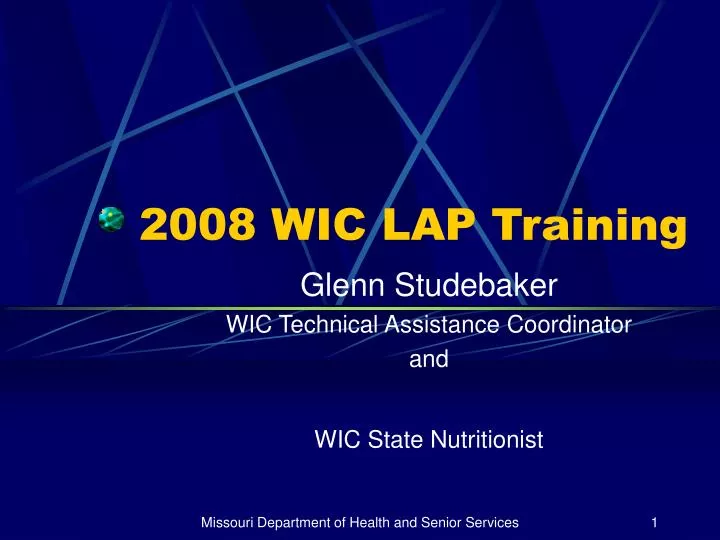 2008 wic lap training