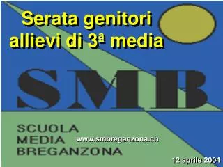 Serata genitori allievi di 3ª media