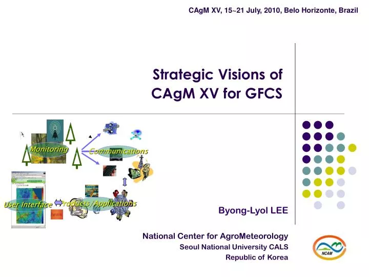 strategic visions of cagm xv for gfcs
