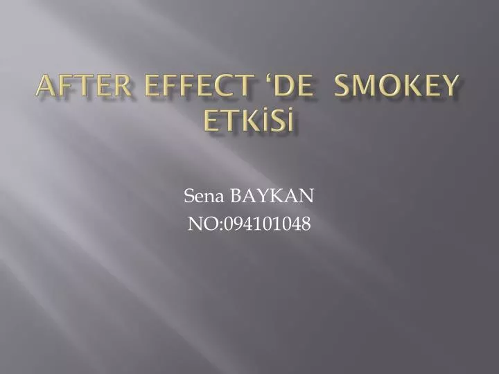 after effect de smokey etk s
