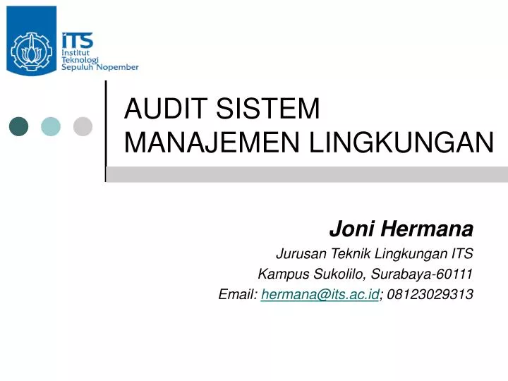audit sistem manajemen lingkungan