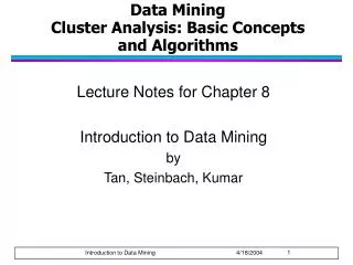 data mining cluster analysis basic concepts and algorithms