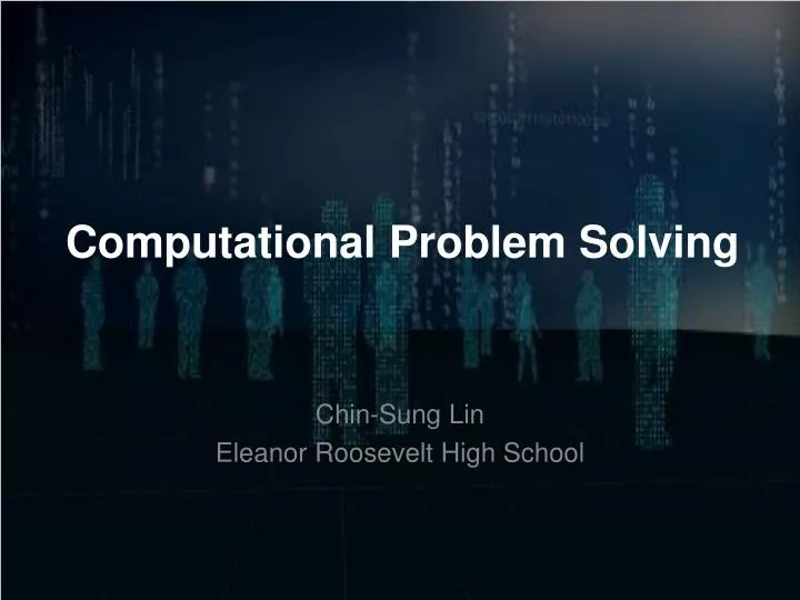computational problem solving