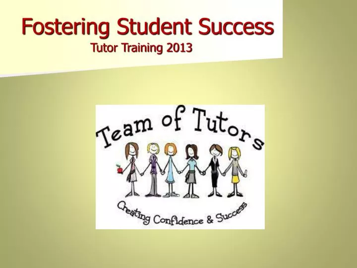 fostering student success