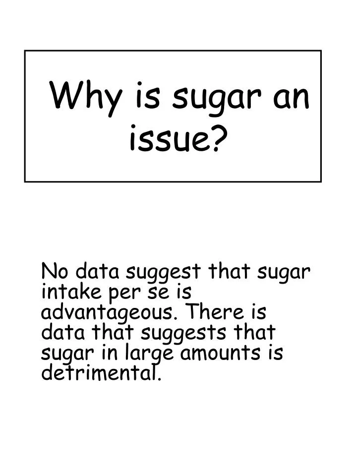 why is sugar an issue