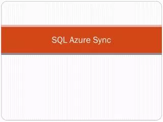 sql azure sync