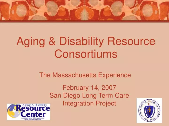 aging disability resource consortiums