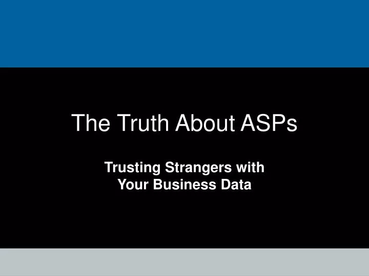 the truth about asps