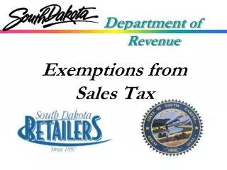 Exemptions from Sales Tax