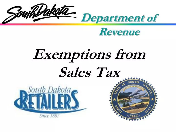 exemptions from sales tax
