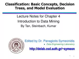 Classification: Basic Concepts, Decision Trees, and Model Evaluation