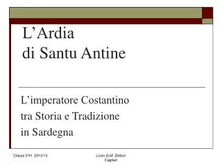 l ardia di santu antine