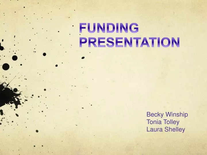 funding presentation