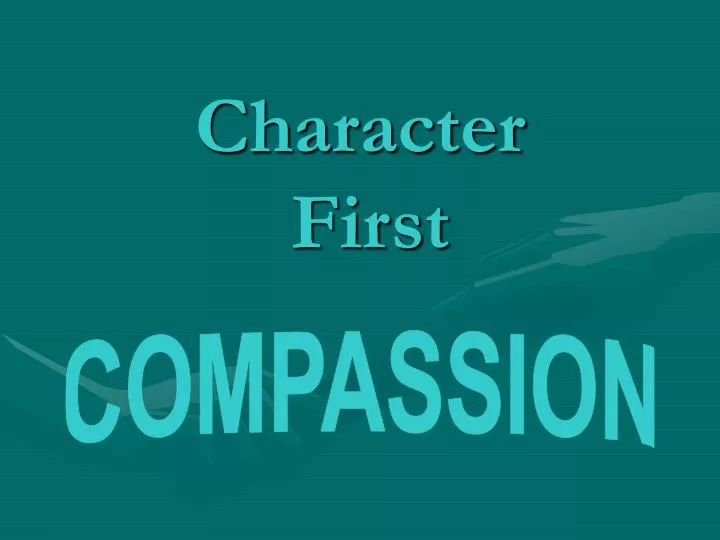 character first