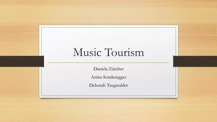 music tourism