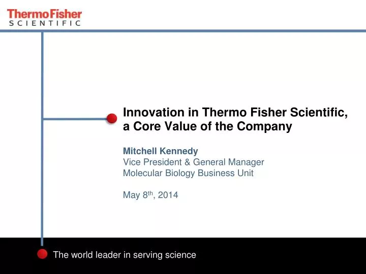 innovation in thermo fisher scientific a core value of the company