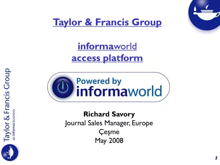 richard savory journal sales manager europe e me may 2008