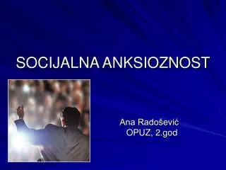 socijalna anksioznost