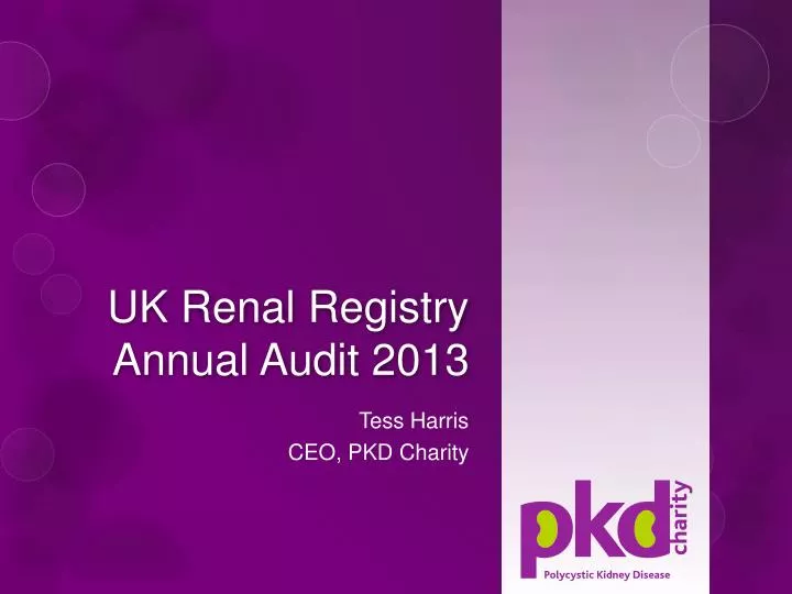 uk renal registry annual audit 2013