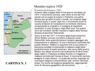 mandato inglese 1920