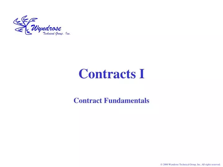 contracts i