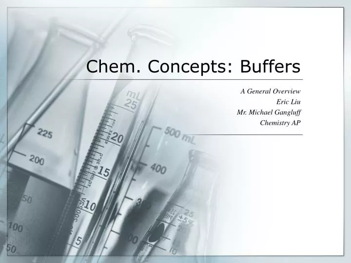 chem concepts buffers