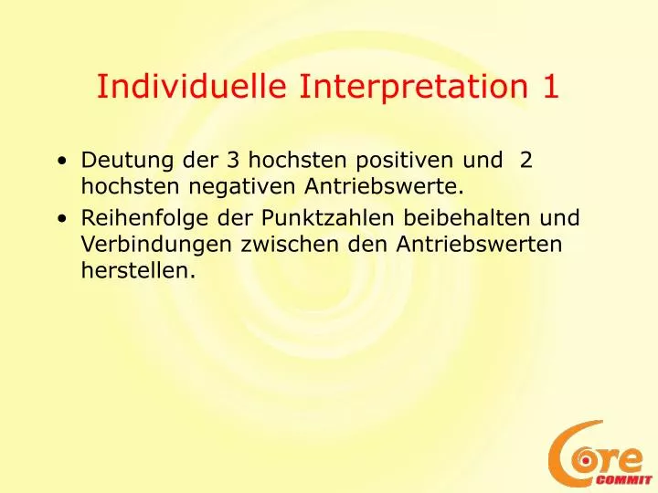 individuelle interpretation 1