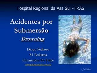 acidentes por submers o