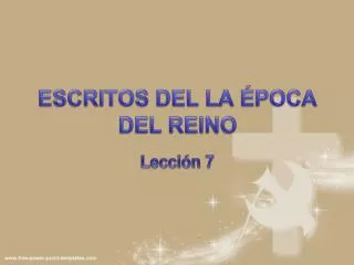 escritos del la poca del reino