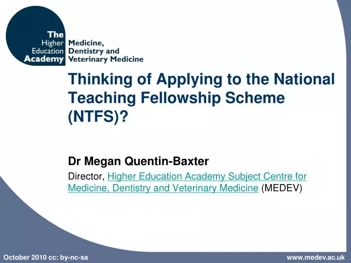 thinking of applying to the national teaching fellowship scheme ntfs
