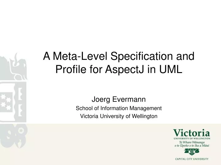 a meta level specification and profile for aspectj in uml